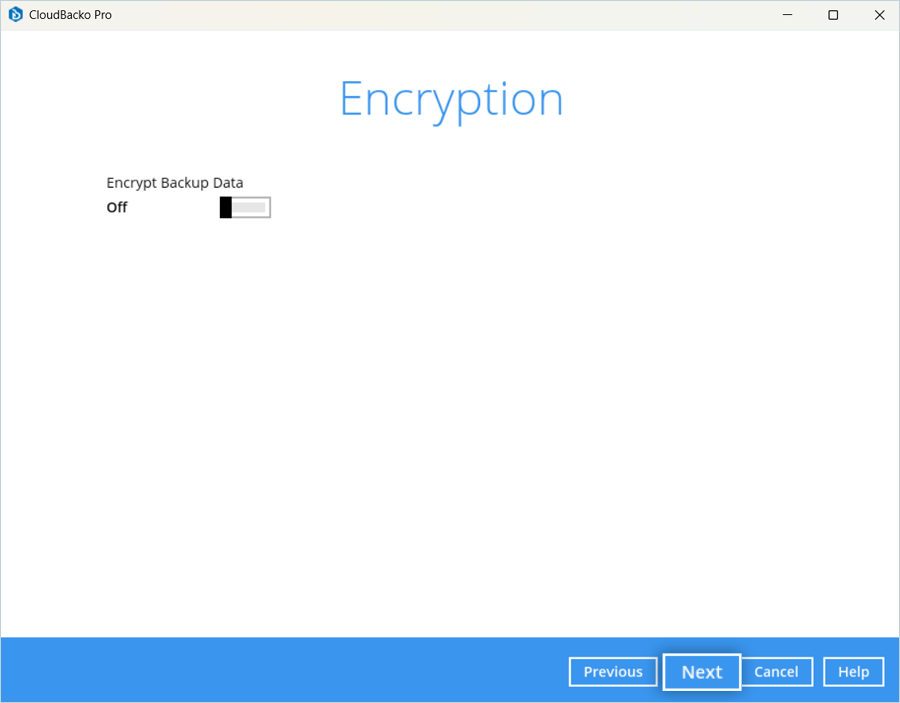 Encrypt Backup Data